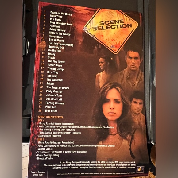 ‼️SOLD‼️ Wrong Turn (DVD) By: Summit Entertainment Presents 🎃 - Picture 9 of 13